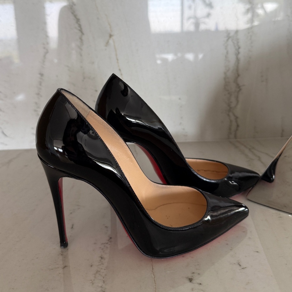 Christian Louboutin Patent Leather Follie Pigalle Stiletto Heels/Pumps size 35/5